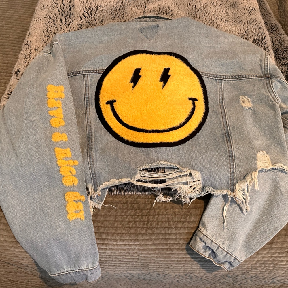 Crop jean jacket